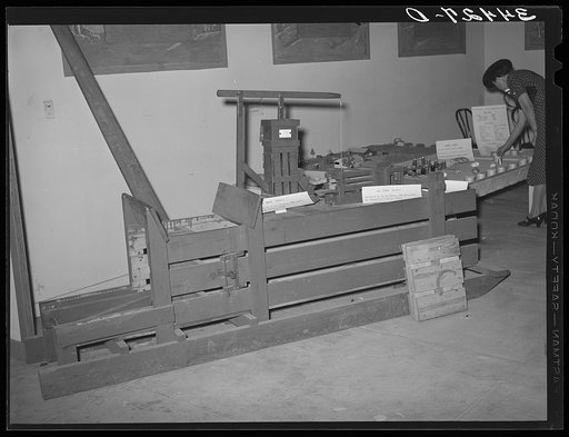 FSA (Farm Security Administration) exhibit at state fair. Dallas, Texas