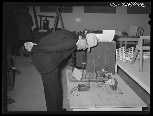 FSA (Farm Security Administration) exhibit at state fair. Dallas, Texas