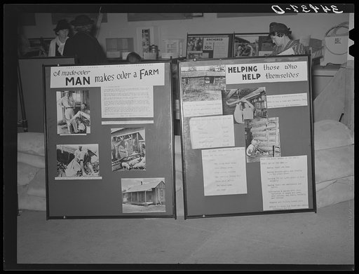 FSA (Farm Security Administration) exhibit at state fair. Dallas, Texas