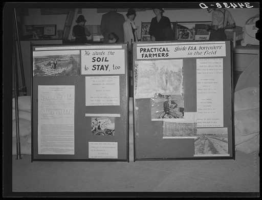 FSA (Farm Security Administration) exhibit at state fair. Dallas, Texas