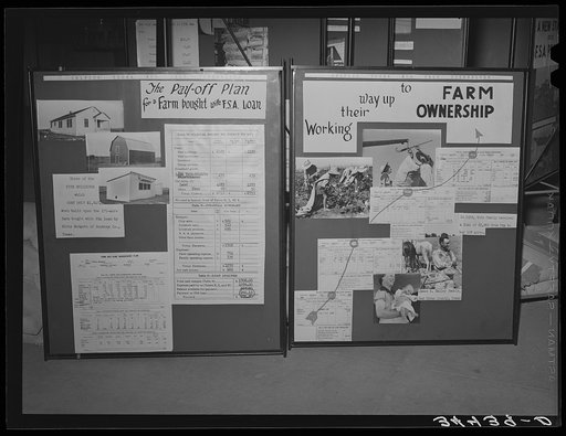 FSA (Farm Security Administration) exhibit at state fair. Dallas, Texas
