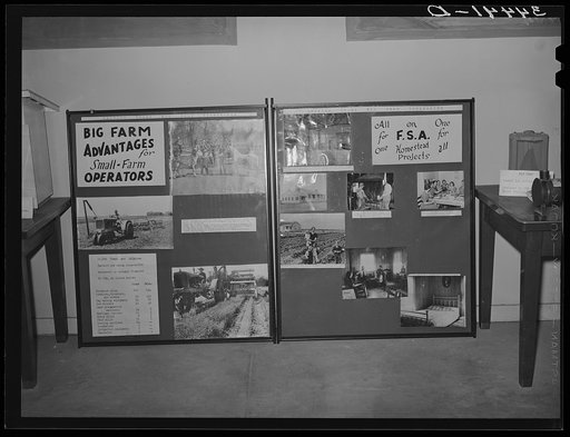 FSA (Farm Security Administration) exhibit at state fair. Dallas, Texas