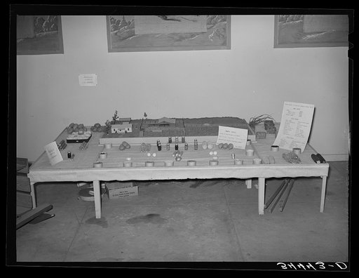 FSA (Farm Security Administration) exhibit at state fair. Dallas, Texas