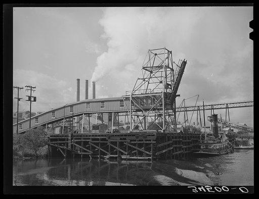 Loading dock at industrial plant. Port of Houston, Texas