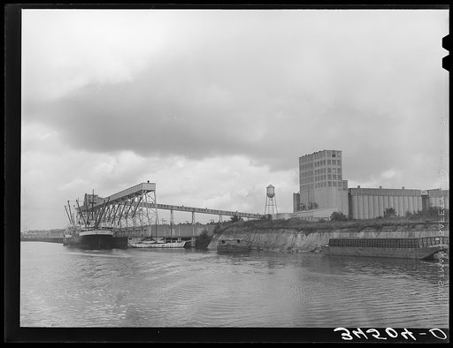 Flour mill. Port of Houston Texas
