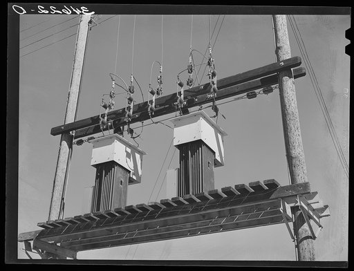 Electric transformers. Taylor, Texas