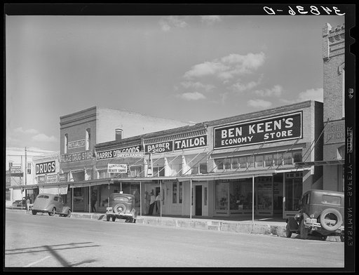 Untitled photo, possibly related to: Main street. West, Texas