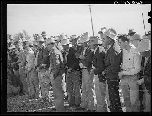 West Texans at Palomino horse auction. El Dorado, Texas