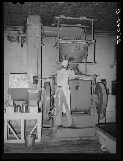 Dough mixer. Bakery, San Angelo, Texas