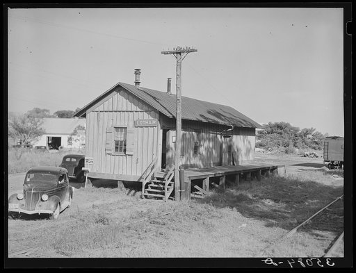 Railroad station. Lothair, Maryland