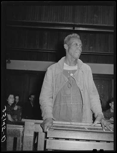 "All I got is one milk goat and one hog and it's too pore to kill." Negro tenant farmer, Creek County, Oklahoma
