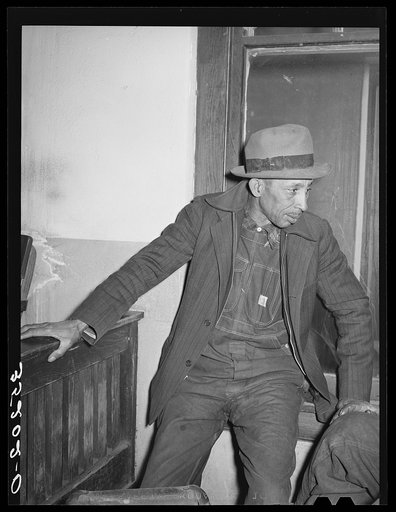 Negro tenant farmer at meeting of UCAPAWA (United Cannery, Agricultural, Packing, and Allied Workers of America). Bristow, Oklahoma