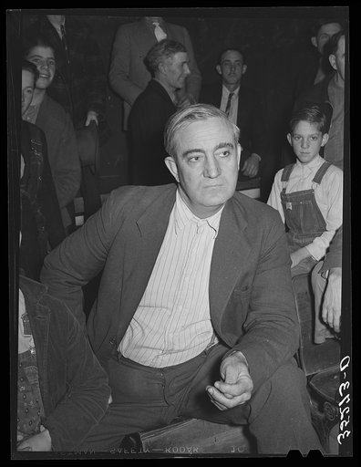 Farmer at pie supper in Muskogee County, Oklahoma. See general caption number 24