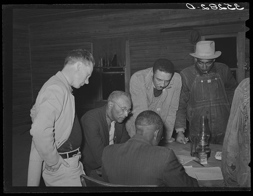 Officials of agricultural workers union at Tabor, Oklahoma