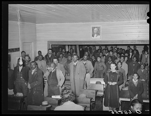 Meeting of Negro farmers for soil conservation talks and plans. Vernon, Oklahoma