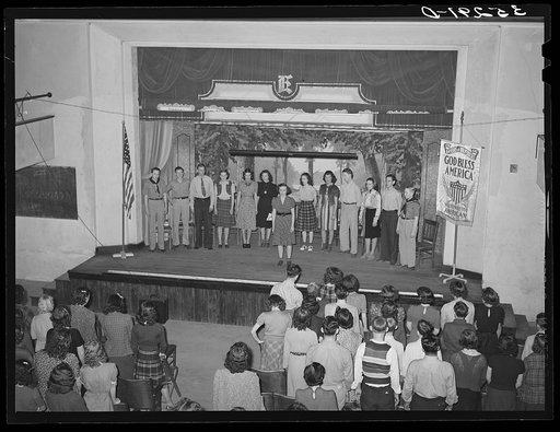 Americanization program at high school at Eufaula, Oklahoma