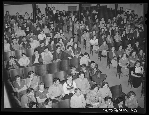 High school students at Americanization program. Eufaula, Oklahoma