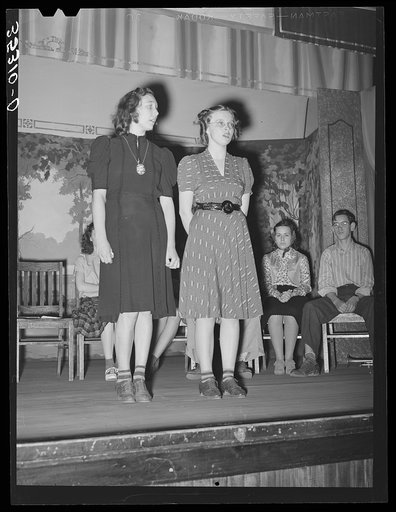 Duet, Americanization program. High school, Eufaula, Oklahoma