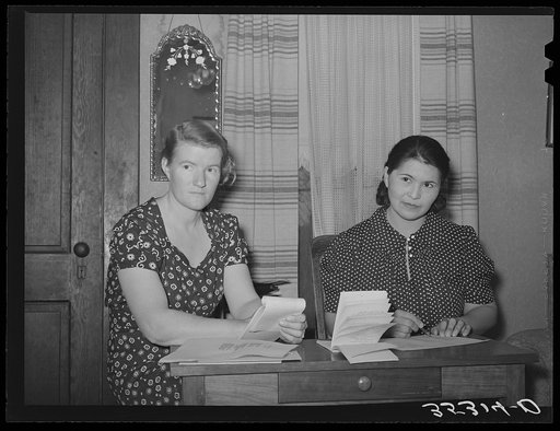 President and secretary of home demonstration club. McIntosh County, Oklahoma