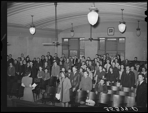 Meeting of country 4-H Club organization at Eufaula, Oklahoma