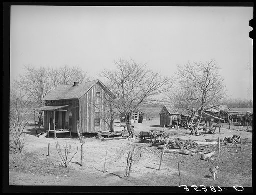 Yard of Negro farmer. McIntosh County, Oklahoma