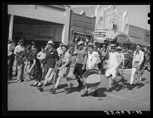 Part of the parade which opened the San Angelo Fat Stock Show. San Angelo, Texas