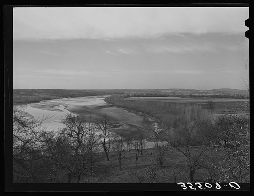The Canadian River. McIntosh County, Oklahoma