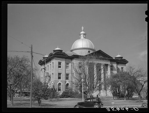 Courthouse at San Marcos. Texas. Hays County