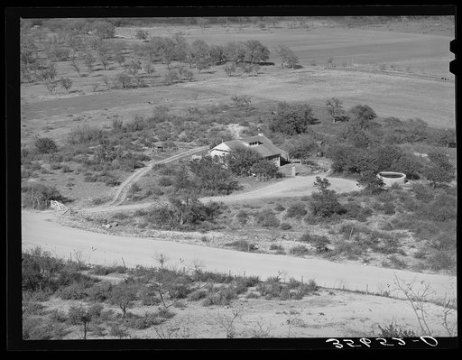 Farmhouse of sheep and goat rancher in Kimble County, Texas