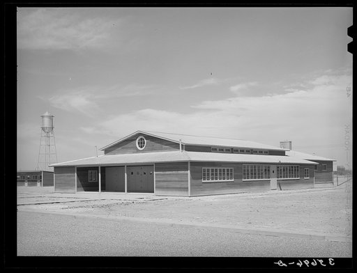 Community house at the migratory labor camp. Sinton, Texas
