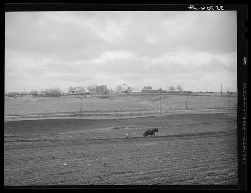 Untitled photo, possibly related to: Spring plowing in Williamson County, Texas