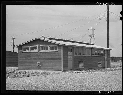 One of the sanitary units at the migratory labor camp. Sinton, Texas