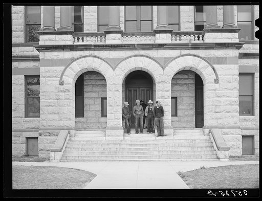 Entrance to courthouse. Gatesville, Texas