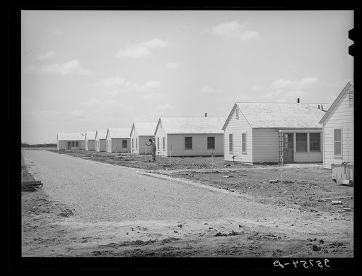 Houses for permanent agricultural workers at the migratory labor camp at Robstown, Texas