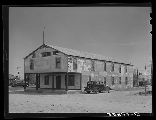 Boarding house in Hobbs, New Mexico. Hobbs is an oil boom town