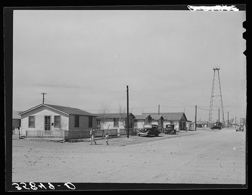 Houses of oil field workers in Hobbs, New Mexico