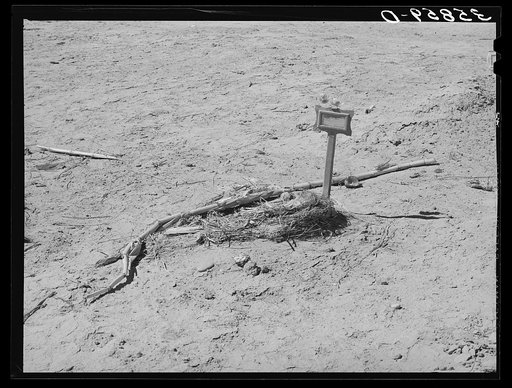 Spanish-American grave in rural section of the Bernalillo County, New Mexico