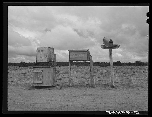Untitled photo, possibly related to: Mailboxes in Catron County, New Mexico