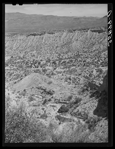 Eroded canyon along the Apache Trail in Gila County, Arizona