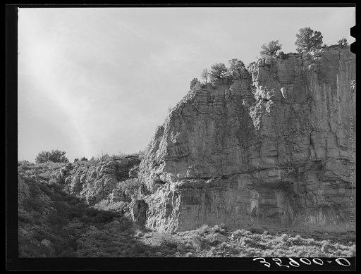 Untitled photo, possibly related to: Rock cliffs at Beckers Butte. Gila County, Arizona