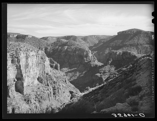 Black River Canyon at Beckers Butte. Gila County, Arizona