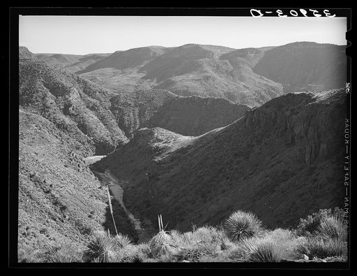 Canyon of the Black River in Gila County, Arizona