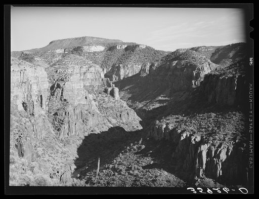 Black River Canyon at Beckers Butte. Gila County, Arizona