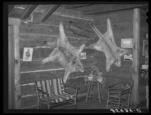 Corner of living room of Navajo Lodge. Datil, New Mexico
