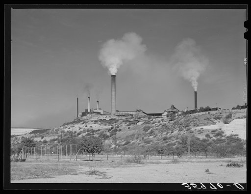 Copper smelter. Miami, Arizona