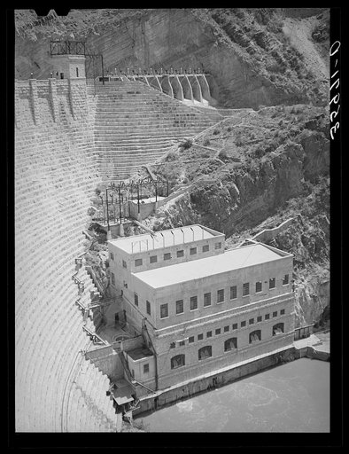 Hydroelectric plant. Roosevelt Dam, Gila County, Arizona