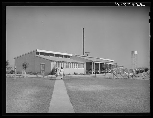 Boiler and laundry rooms at the Agua Fria migratory labor camp, Arizona