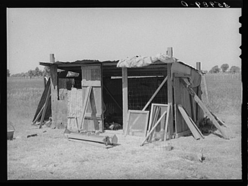 Chicken house of FSA (Farm Security Administration) rehabilitation borrower in Maricopa County, Arizona