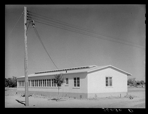New building at the Agua Fria migratory labor camp. Arizona