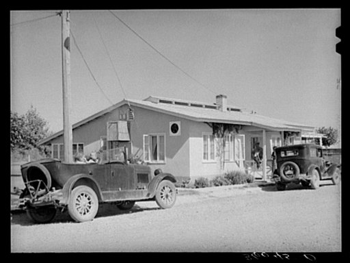 Clinic building at the Agua Fria labor camp. Arizona